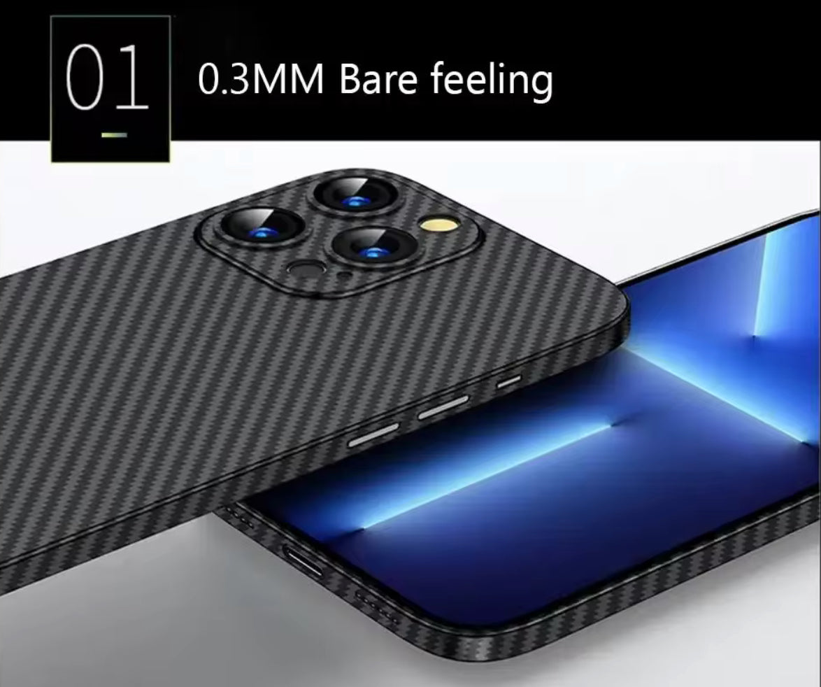 Premium Upgraded Ultra-Thin Carbon Fibre Phone Case with Precision Lens Protector- Apple iPhone 16 Series Premium Upgraded Ultra-Thin Carbon Fibre Phone Case with Precision Lens Protector- Apple iPhone 16 Series